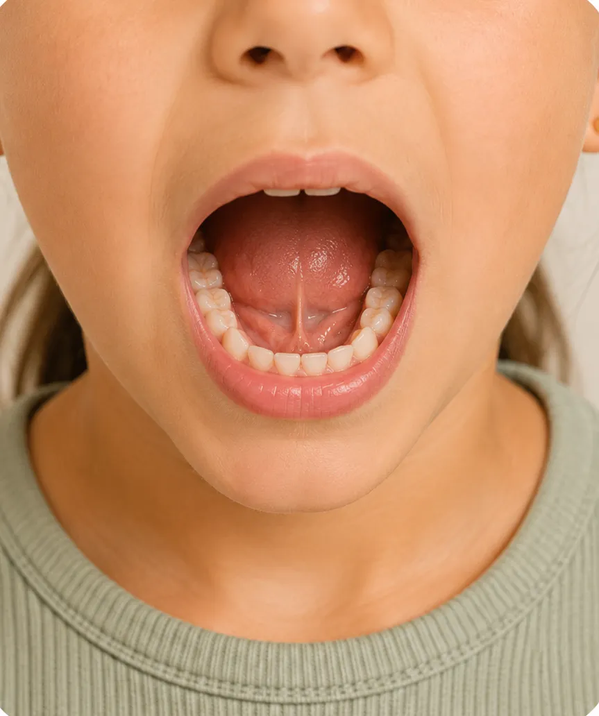 Lower teeth, sample photo